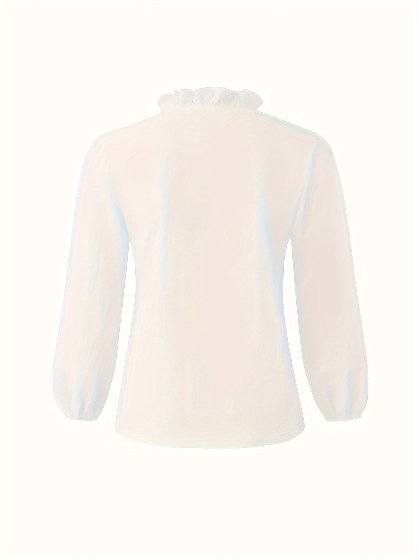 Plus Size Women's Ruffled Casual Long-sleeved Shirt